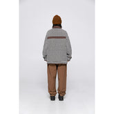 Unisex Jacket Autumn Winter Retro Houndstooth Jacket Loose Lapels Coat